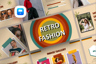Retro Fashion Keynote Template